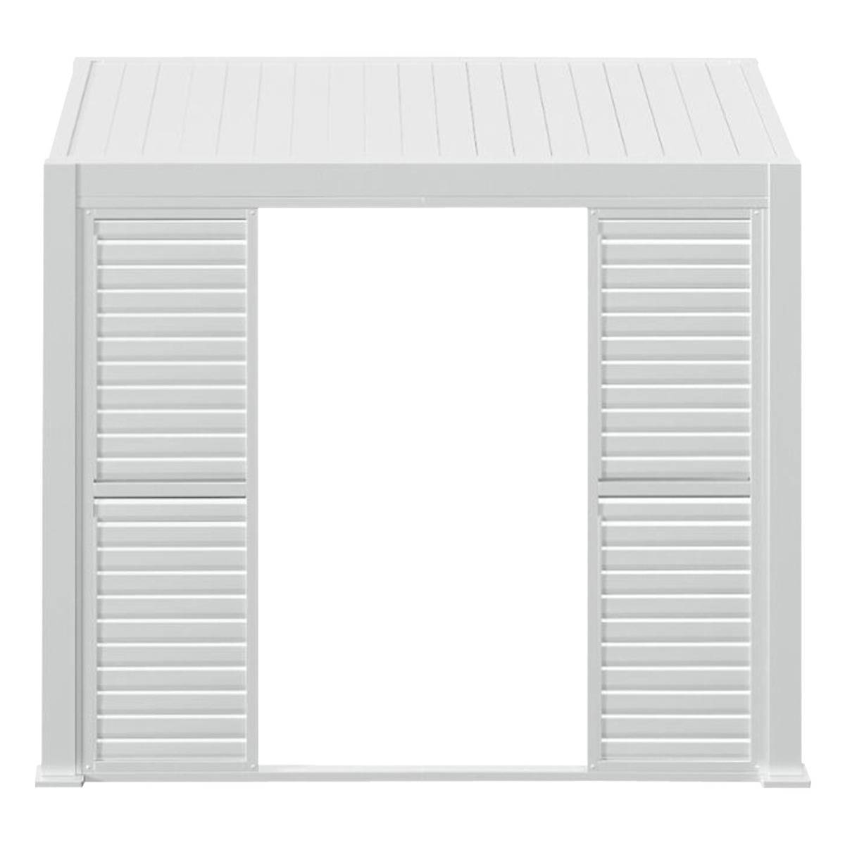 Hesperide - Persienne coulissante pour pergola bioclimatique "Evora" - 1/3 coté - 3,4 x 2,3m Blanc Hespéride - Image 2