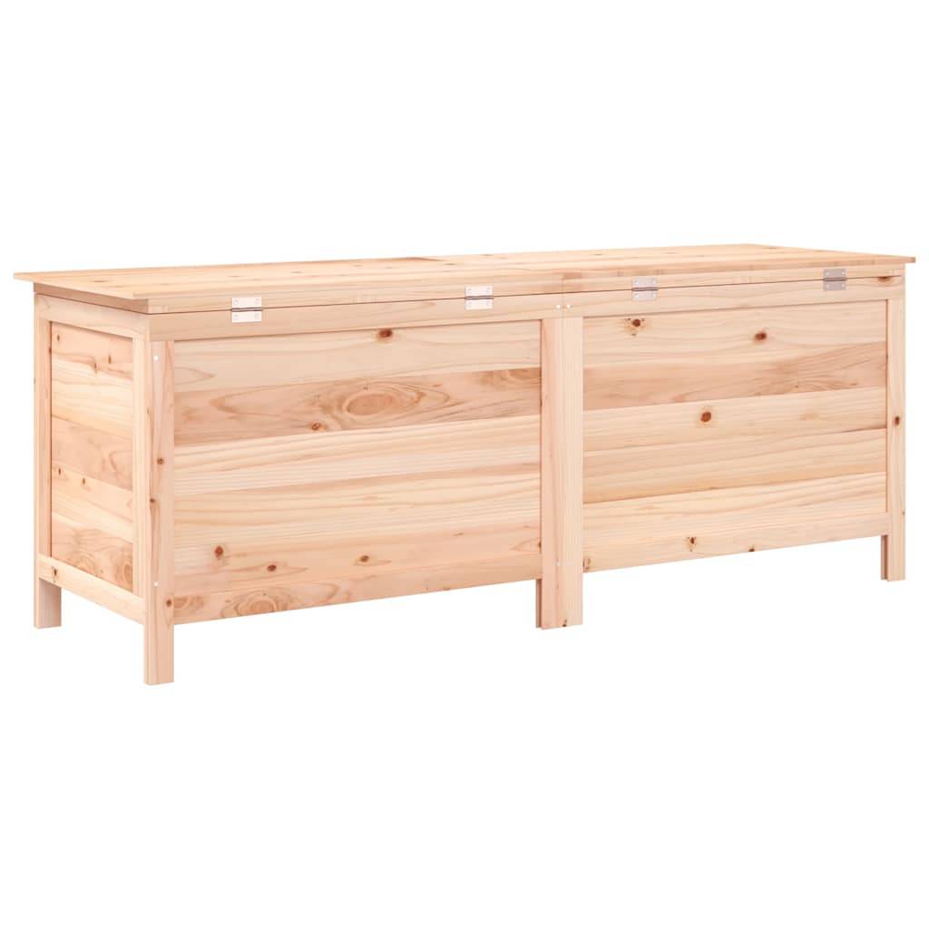 Coffre de jardin bois de sapin naturel 150 x 50 x 56.5 cm - PANGIVO - Image 6