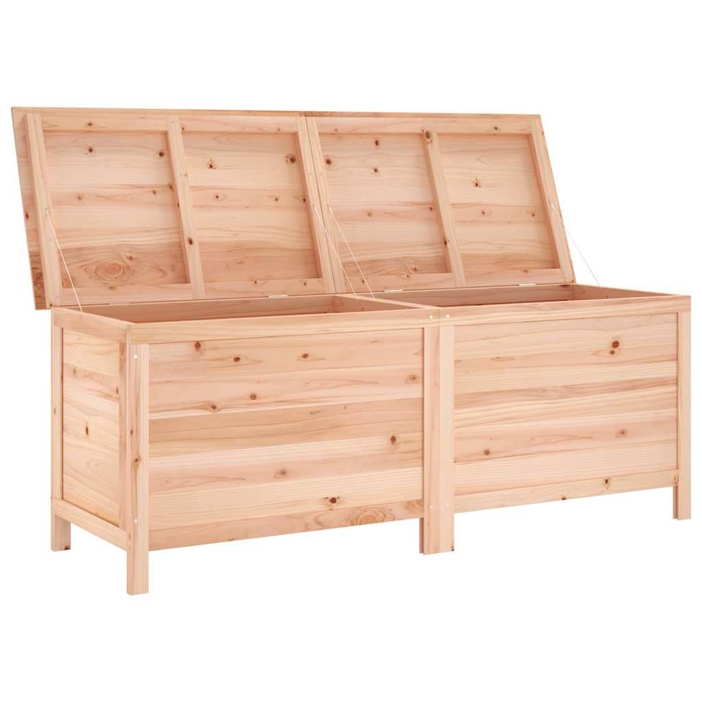 Coffre de jardin bois de sapin naturel 150 x 50 x 56.5 cm - PANGIVO - Image 3