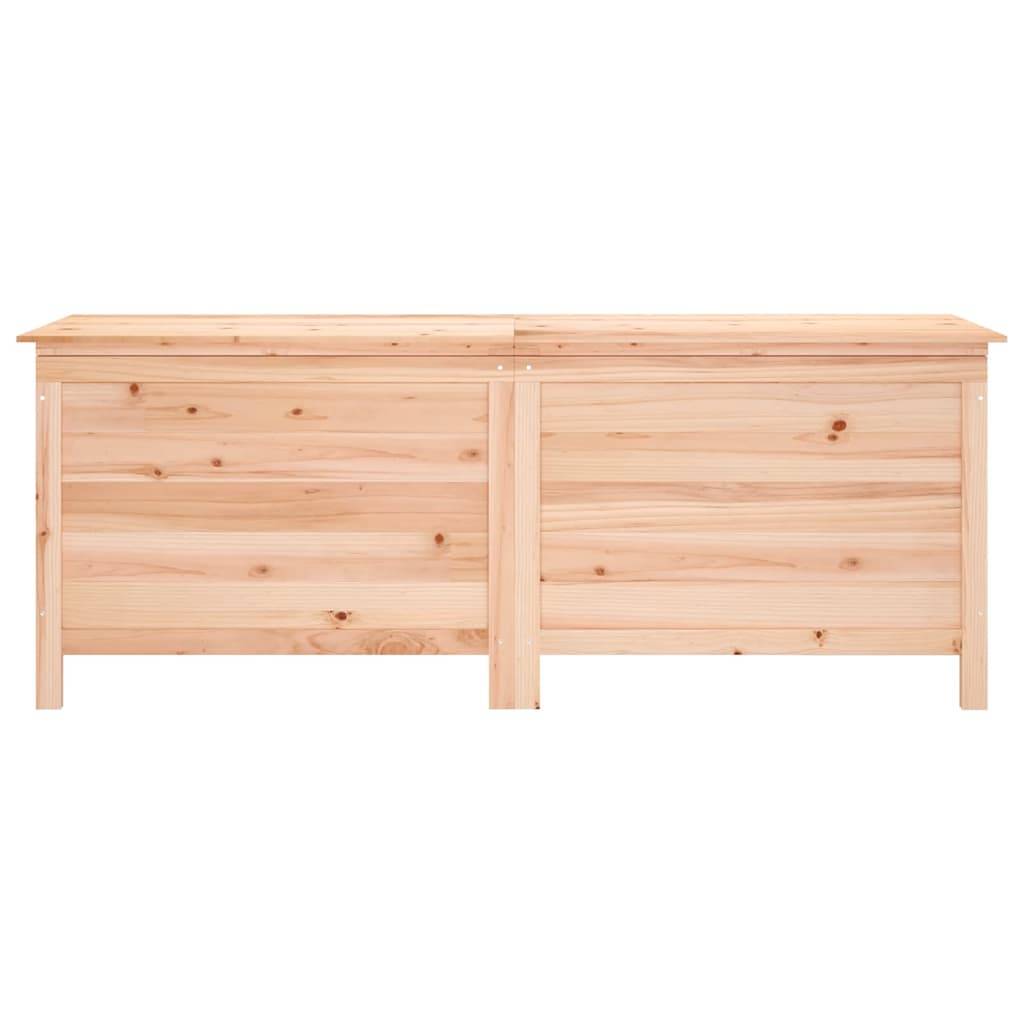 Coffre de jardin bois de sapin naturel 150 x 50 x 56.5 cm - PANGIVO - Image 4