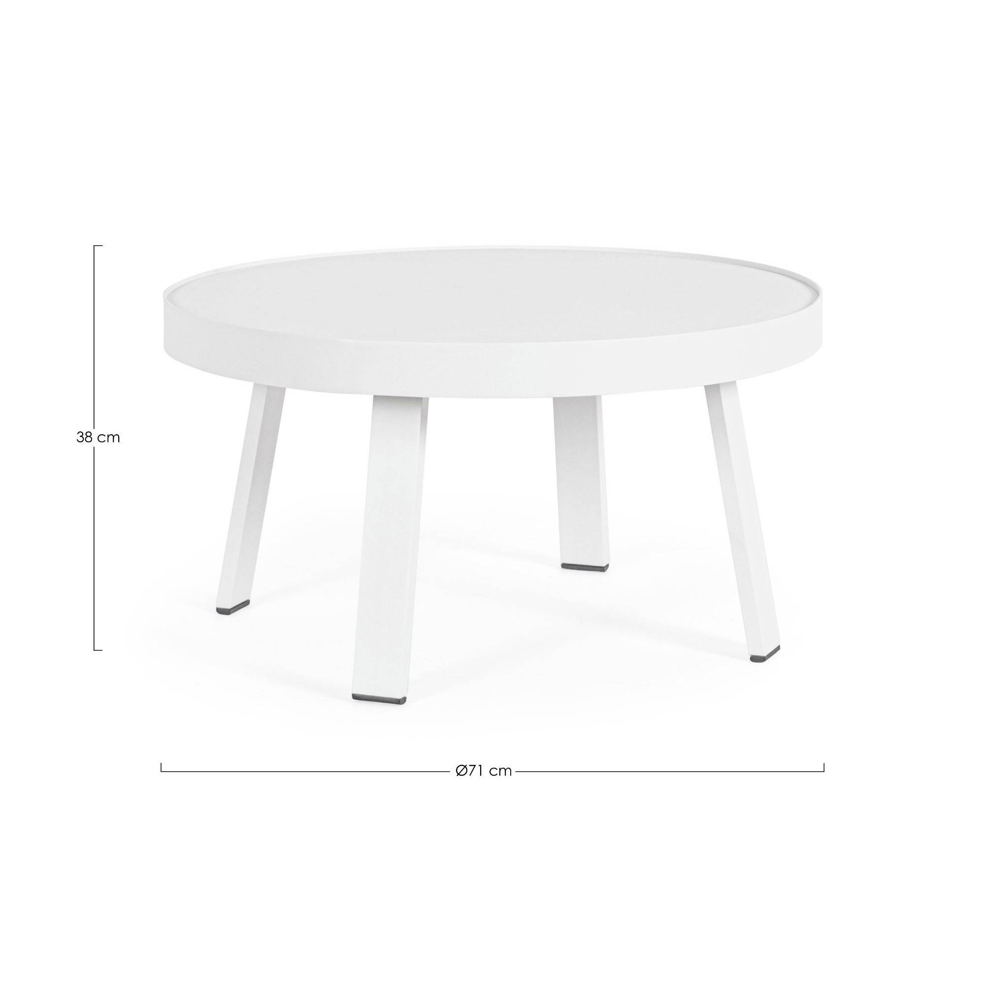 Autre - Table basse de jardin ronde en métal D71 - LA BAULE - Imagen 4