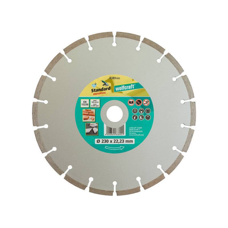 Wolfcraft - Disque à tronçonner segmenté diamant WOLFCRAFT 8389000 Ø230 mm x 22.2 mm Wolfcraft - Imagen 1