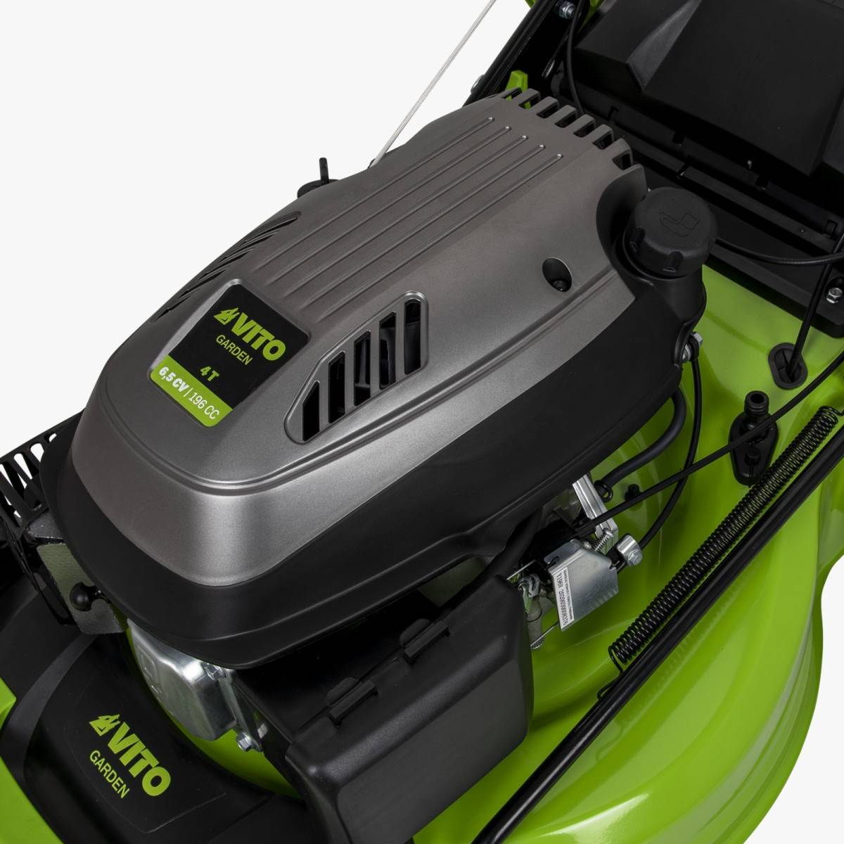 Tondeuse à gazon Autotractée 6,5 CV Pelouses 2000m2 Mulching Bac 65L VITO - Imagen 10