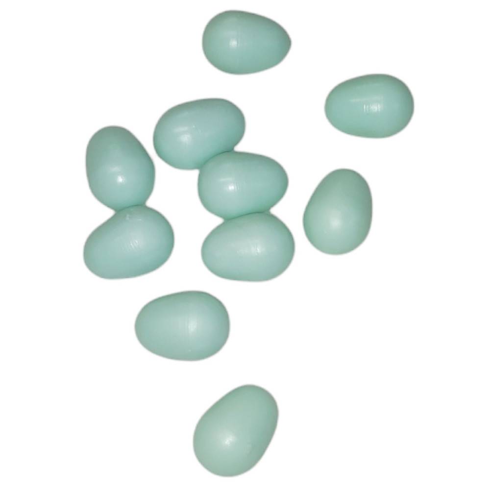 10 œufs artificiel en plastique ø 1.6 cm pour canari