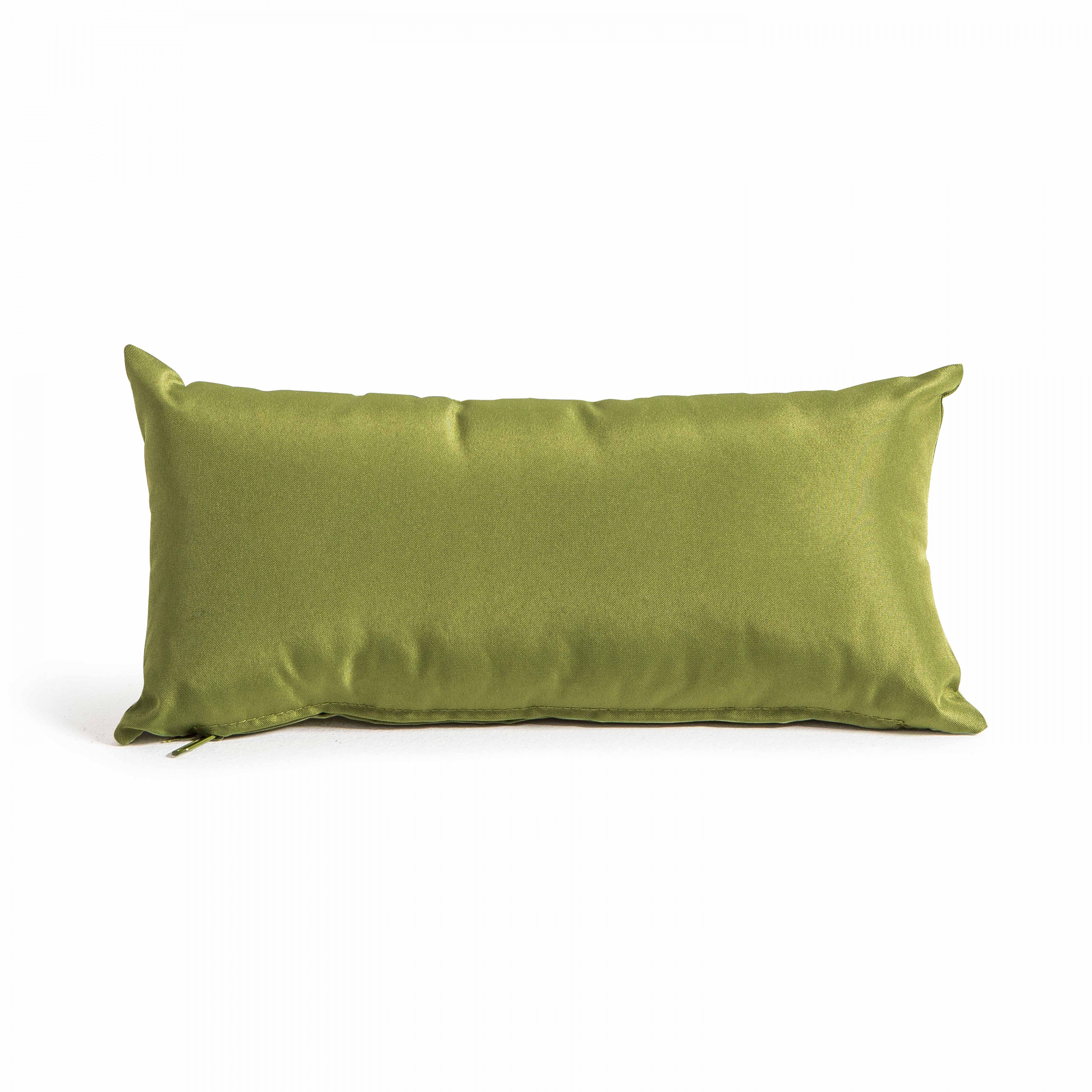 Oviala - Lot de 2 petits coussins polyester kaki 40x20x8 cm Cuzco - Oviala - Imagen 3