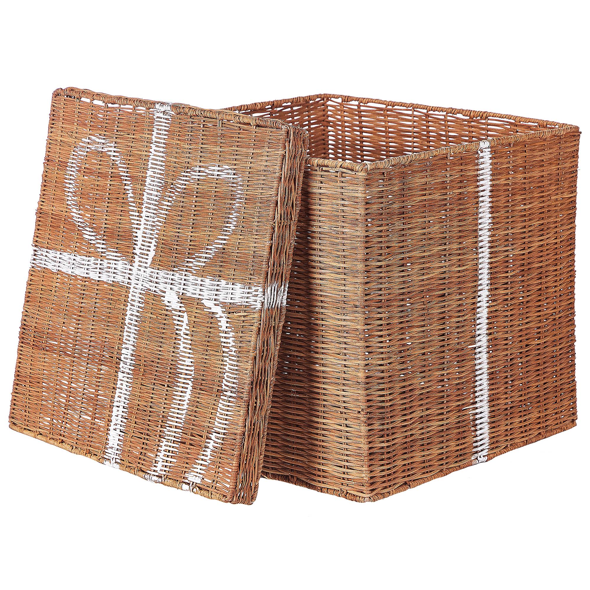 Beliani - Corbeille Rotin Naturel CADEAU - Beliani - Imagen 9