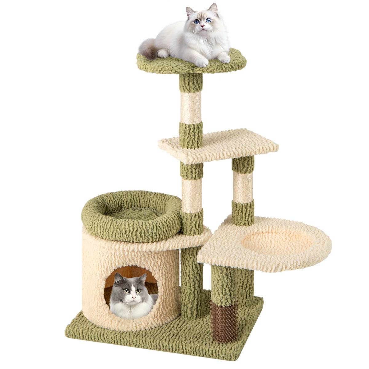Maison Chic - Arbre à Chat de 97cm Tour Esthétique à Plusieurs Niveaux pour Chatons avec Condo Lit Coussin - Image 1