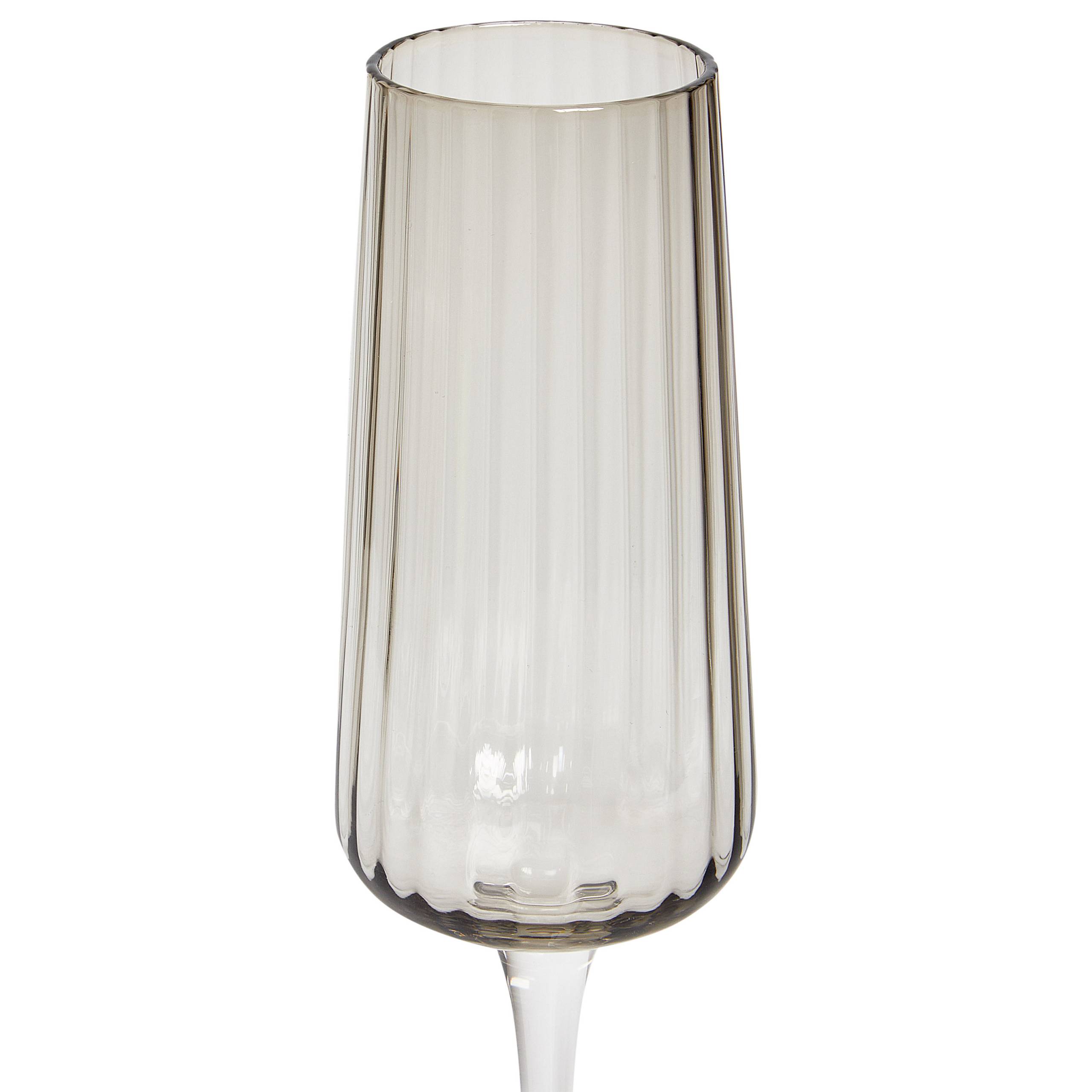Beliani - Verrerie Verre Gris QUARTZ - 5x5x25- Beliani - Image 6