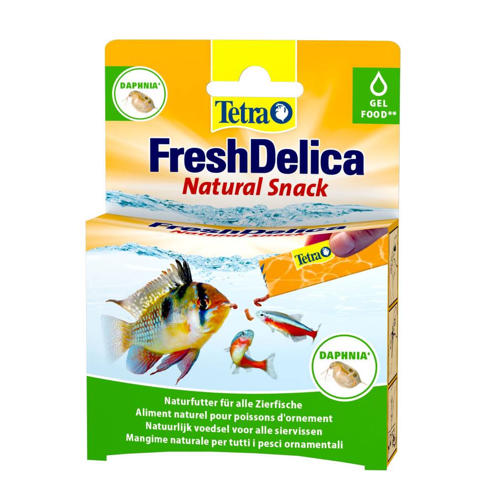 Tetra - Friandises Daphnies" Daphnia" en gel 16 sticks de 3 g Fresh Delica nourriture pour Poissons d'ornement - Imagen 2