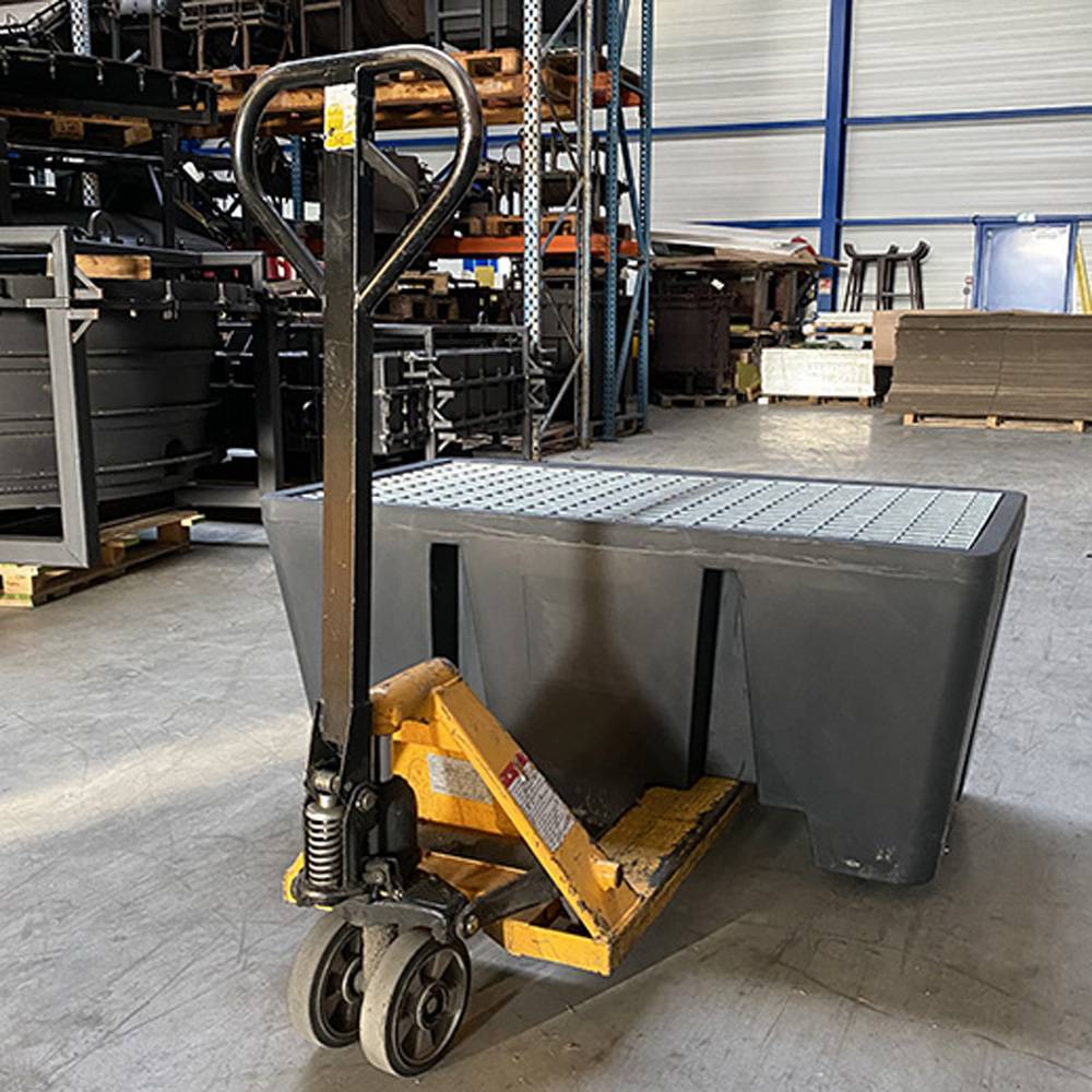 Bac de rétention pehd 300l eco pour 2 fûts - lot de 4-plast'up rotomoulage - Imagen 4