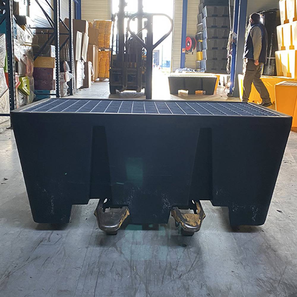 Bac de rétention pehd 300l eco pour 2 fûts - lot de 4-plast'up rotomoulage - Imagen 3