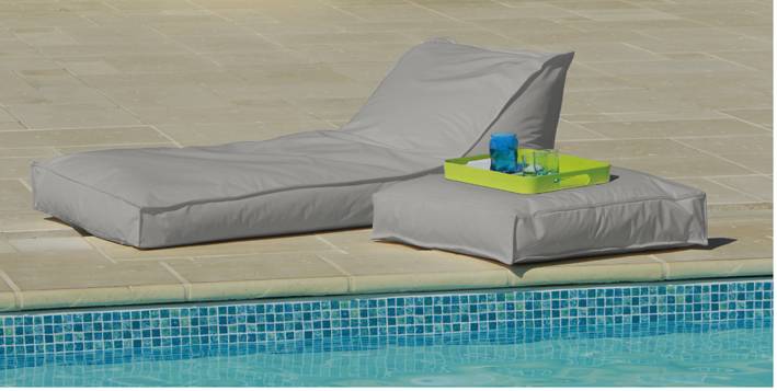 Fence Garden - Matelas Bain de Soleil Gris - FENCE GARDEN - Polyester - Gris clair