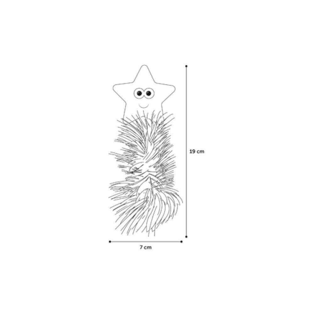 Jouet Etoile Medy bleu taille 7 x 19 cm pour chat - Imagen 4