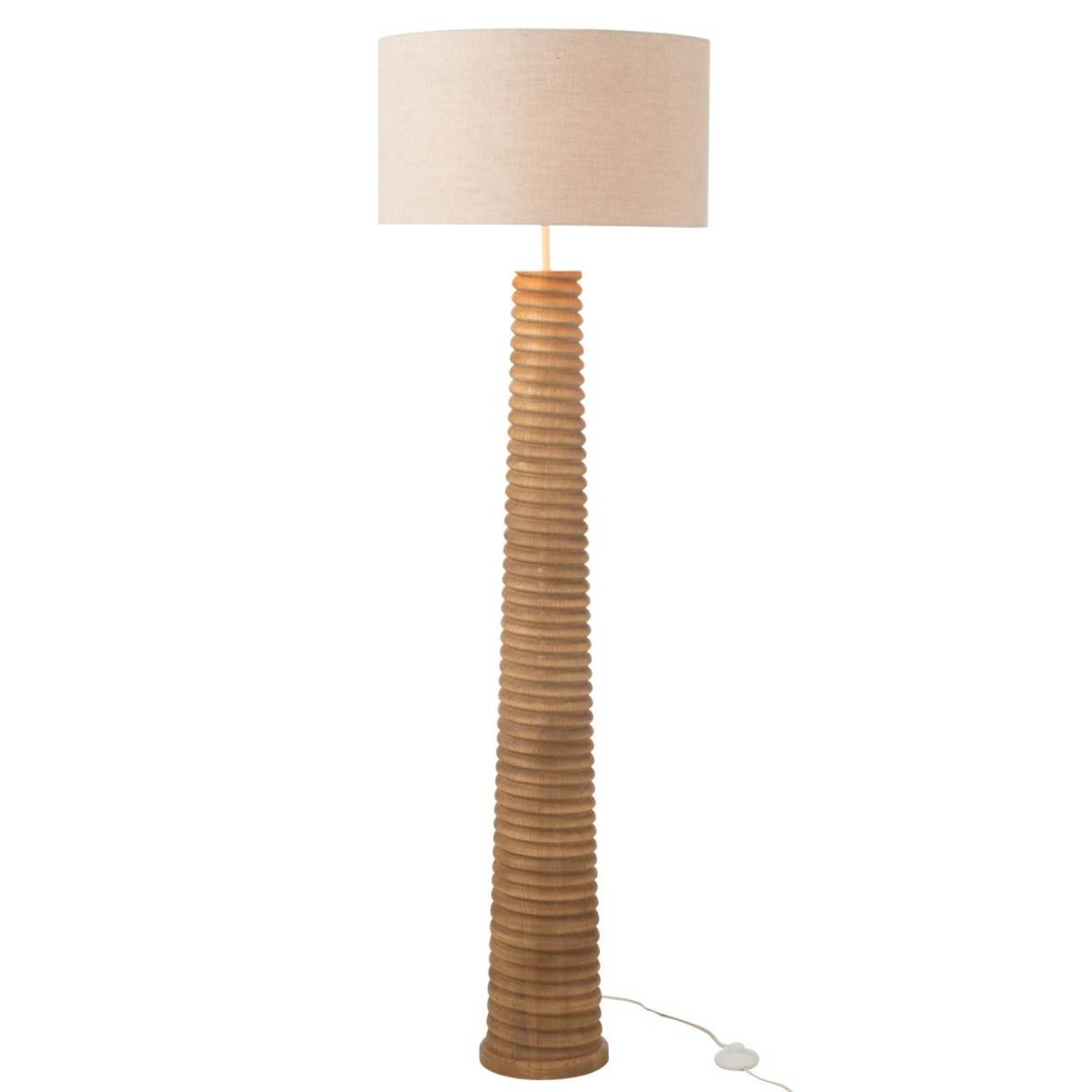 Lampadaire En Bois Ailanthus 160cm - Naturel - Paris Prix - Neuf Sous Blister