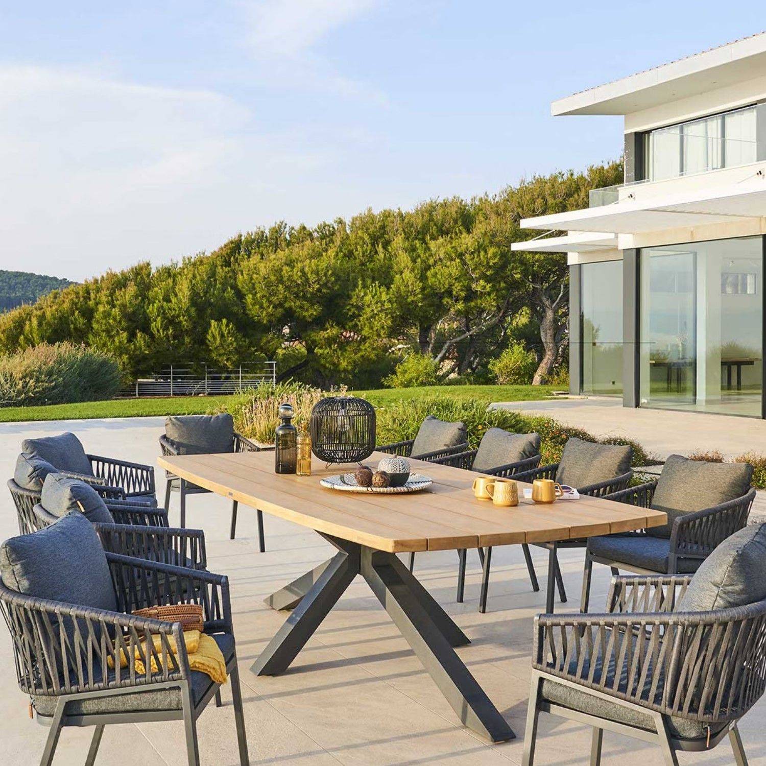 Hesperide - Table de jardin Limaya en accacia et aluminium - 10 Places - Hespéride - Imagen 2