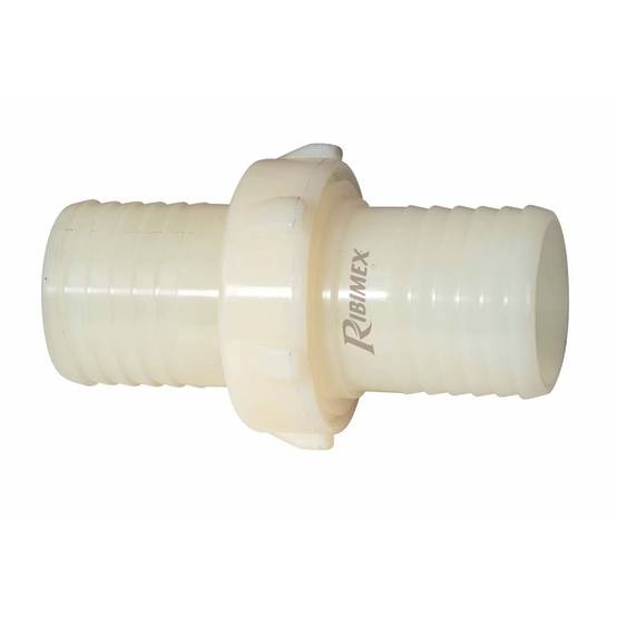 Ribimex - Raccord jonctions cannelées plastique pour tuyau, diam 30mm