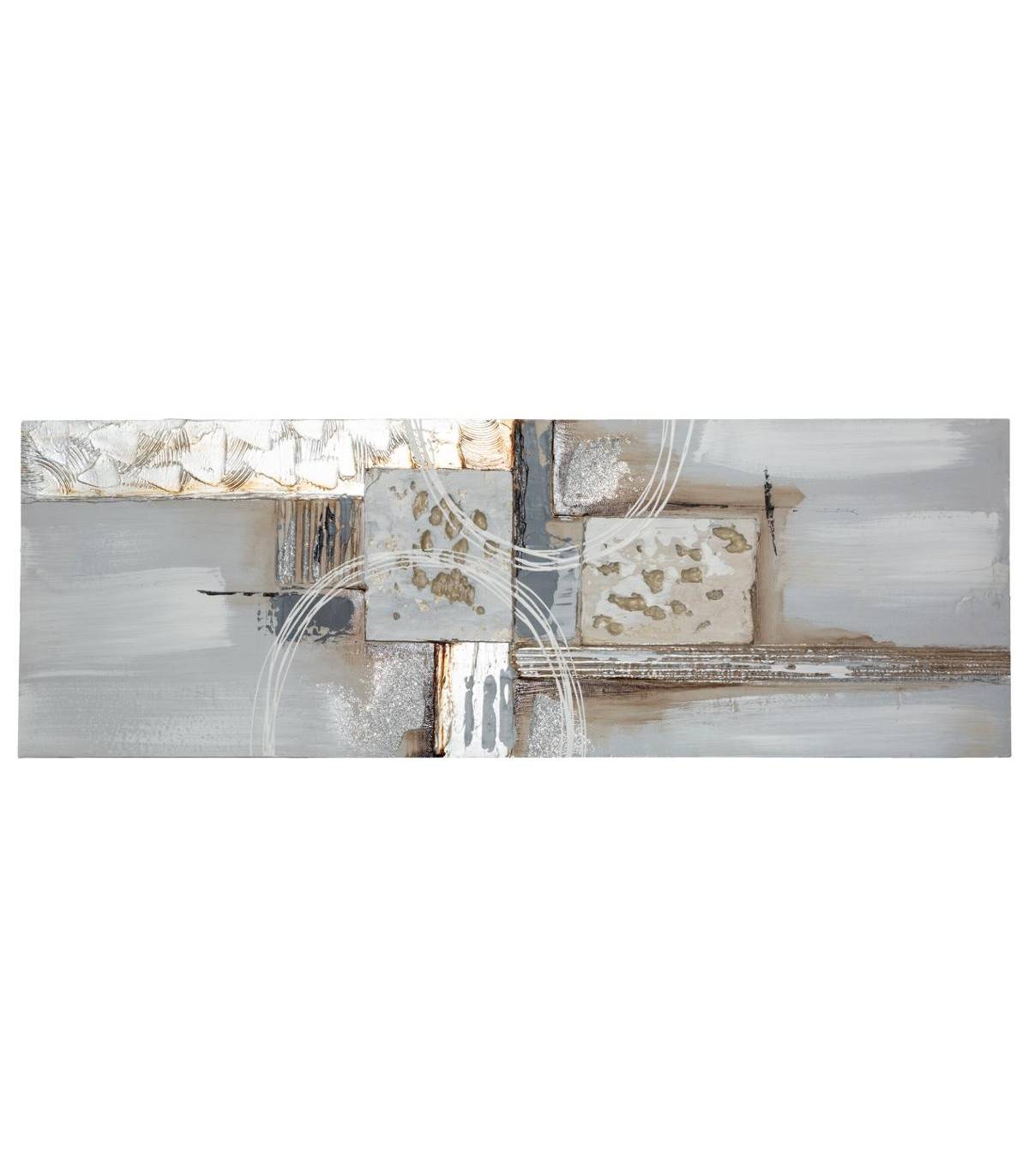 Tableau Toile murale Peinture en relief Abstrait 150 x 50 cm - Image 1