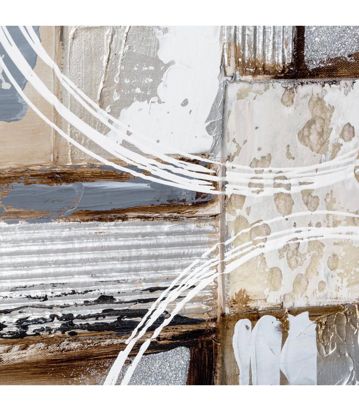 Tableau Toile murale Peinture en relief Abstrait 150 x 50 cm - Image 2