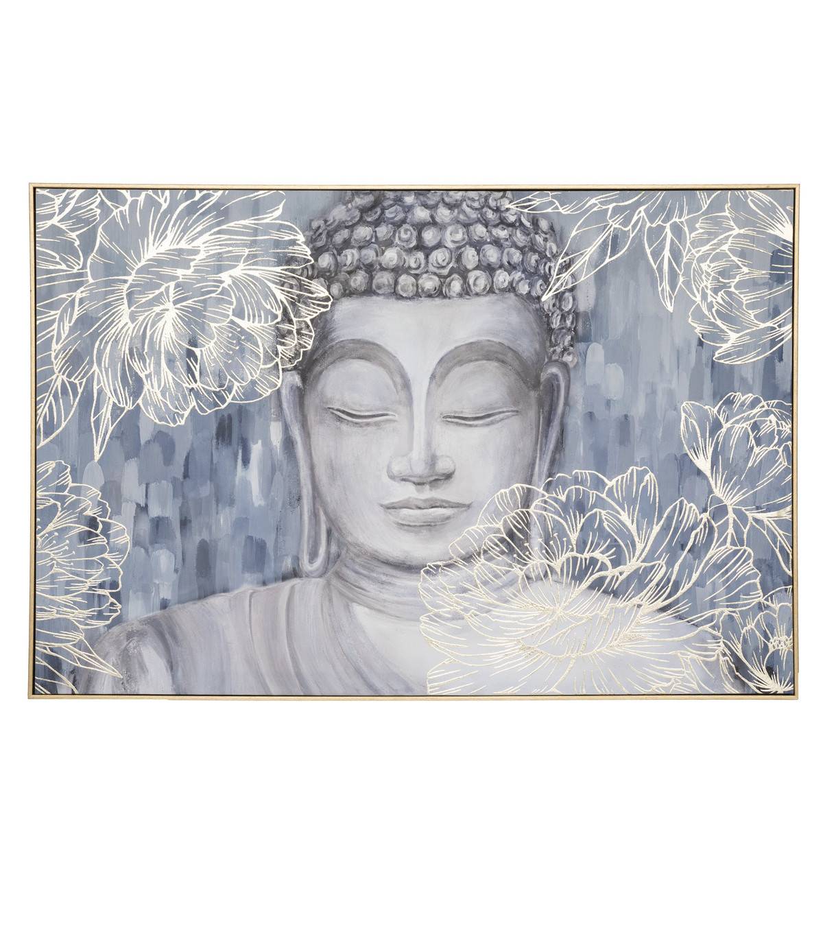 Tableau Toile murale imprimée et encadrée Bouddha 60 x 90 cm - Image 1