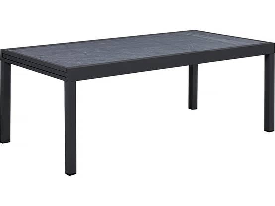 Table Jardin En Aluminium Extensible "lagos" - 200/320 X 105 X 76 Cm - Noir -habitat Et Jardin - Image 1