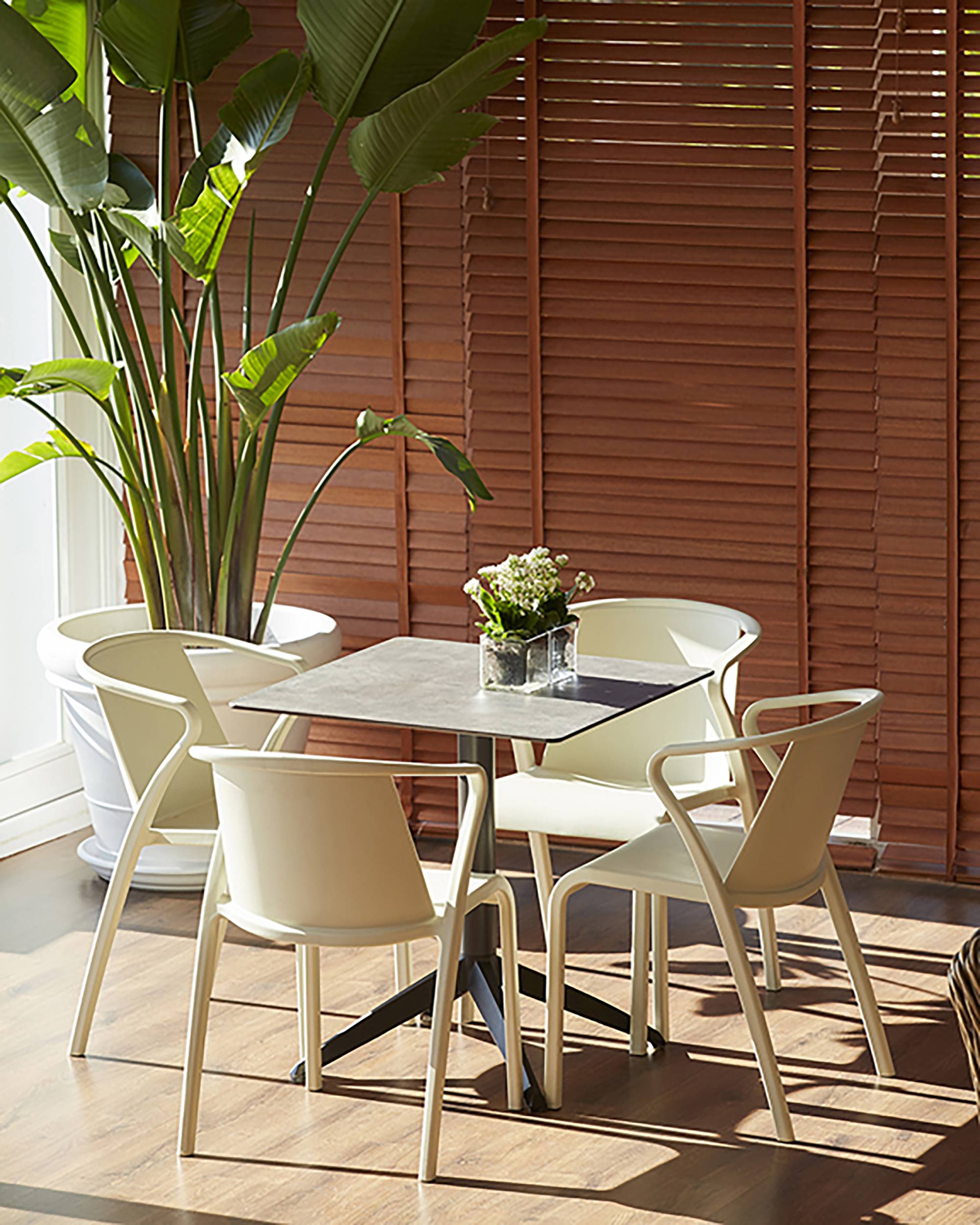 Fauteuil de jardin FADO en Polypropylène sable - EZPELETA - Imagen 3