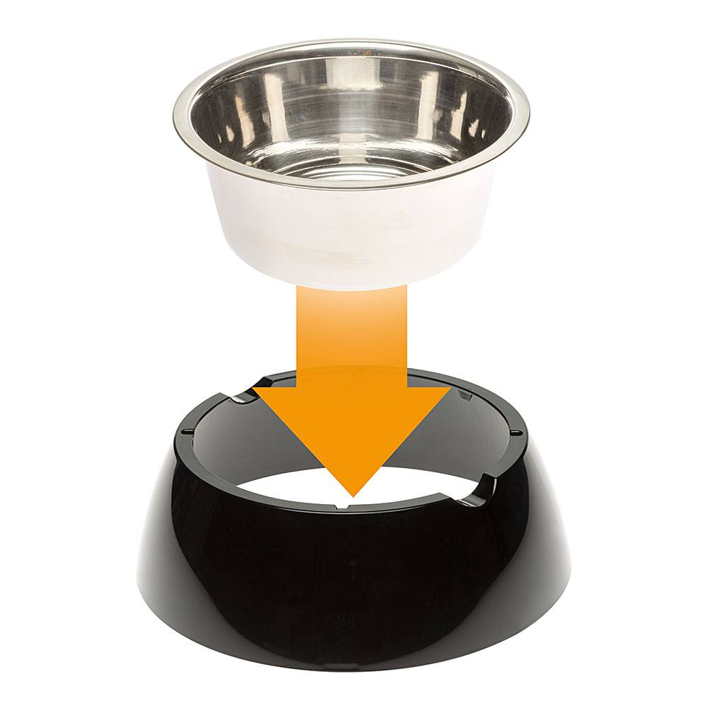 Ferplast - Ferplast Gamelle pour chien Gamelle pour chat Jolie - Gamelles pour eau et nourriture en acier inoxydable avec support en plastique, antidérapant, - Imagen 5