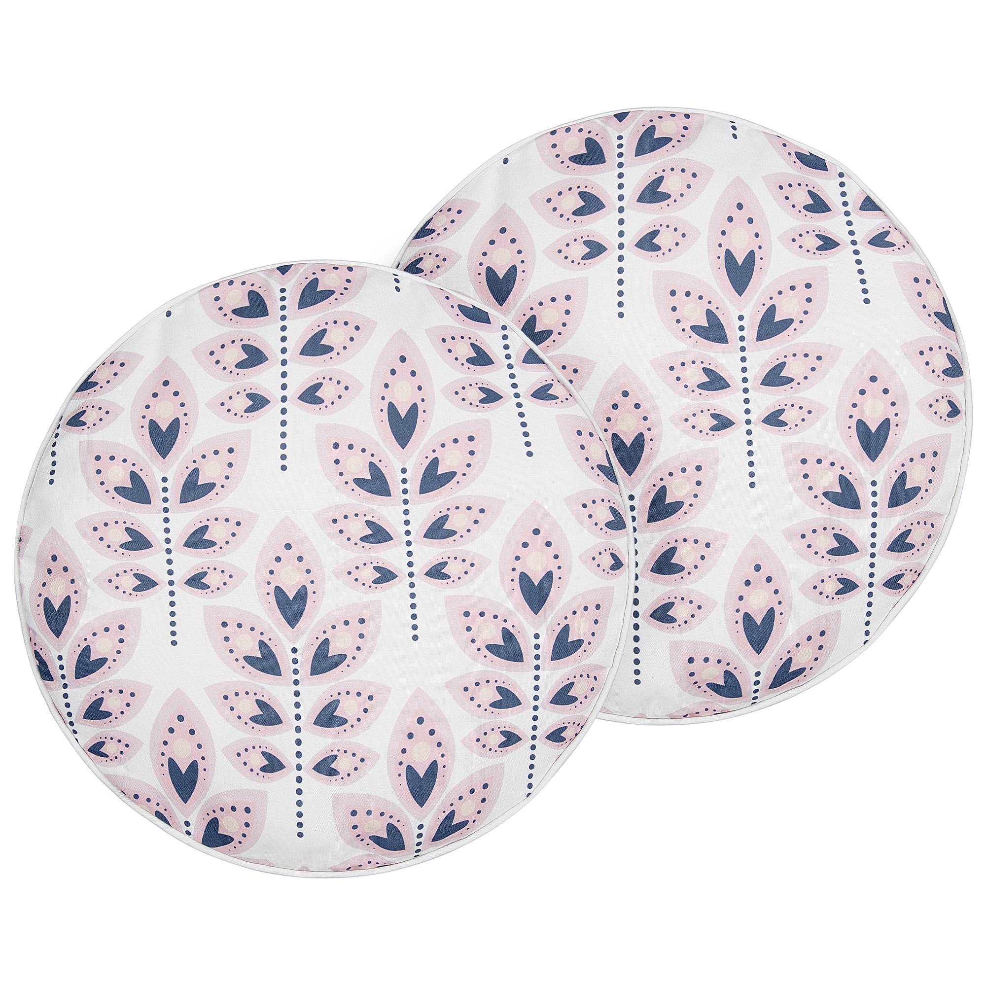 Beliani - Coussin d'extérieur Polyester Blanc cassé TORRETTA - Beliani - Imagen 2