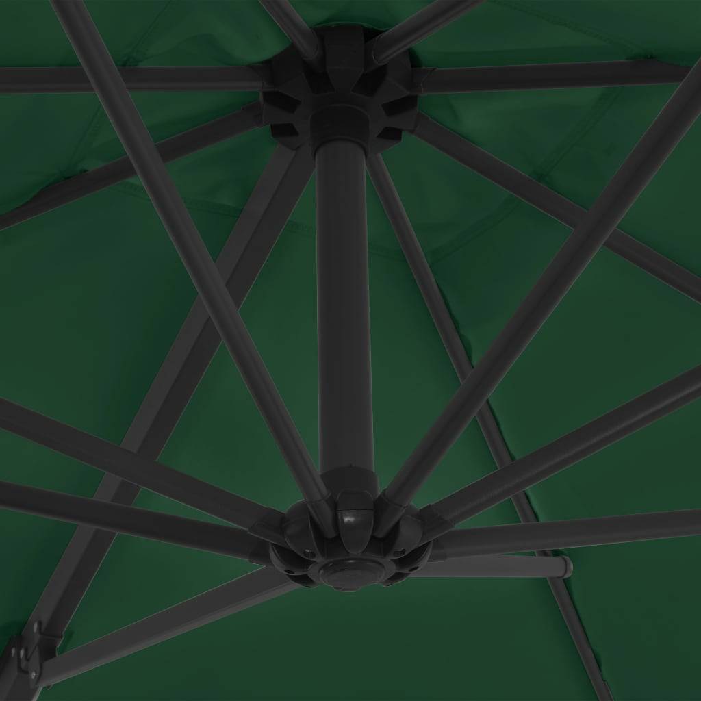 Helloshop26 - Parasol avec base portable 2,5 x 2,5 m vert - Imagen 6