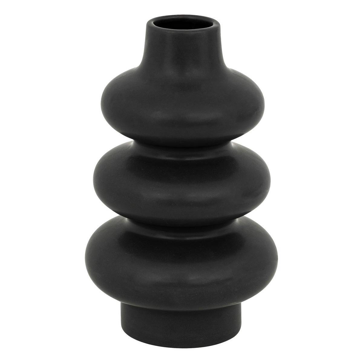 Atmosphera - Vase céramique Clothilde noir H25cm - Atmosphera Créateur d'intérieur - Imagen 2