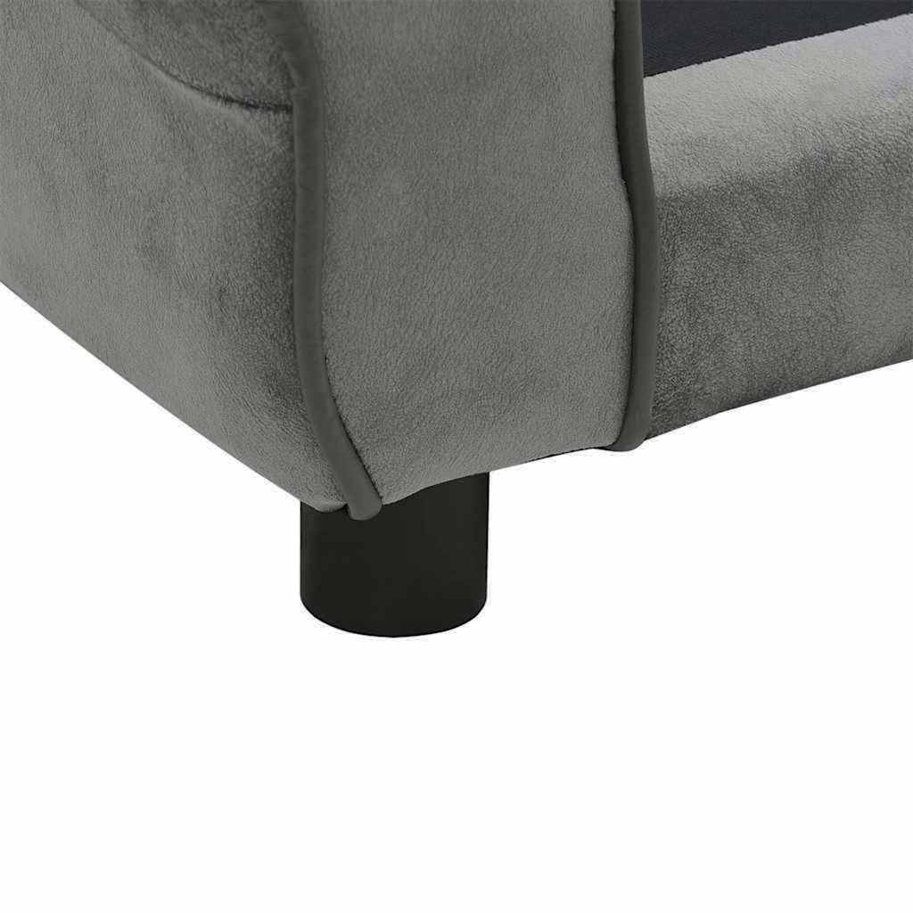 Vidaxl - Canapé pour chien Gris foncé 72x45x30 cm Peluche vidaXL 171039 - Imagen 6