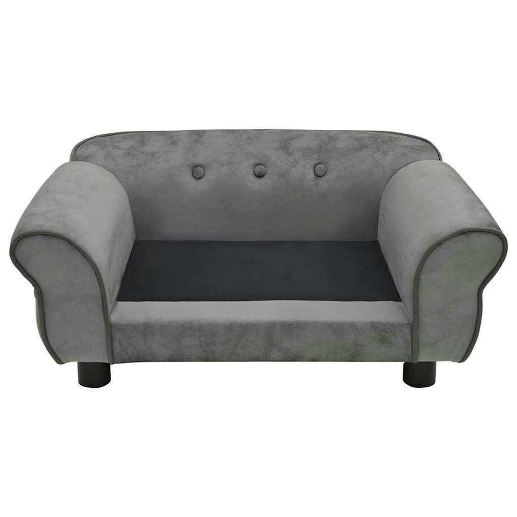 Vidaxl - Canapé pour chien Gris foncé 72x45x30 cm Peluche vidaXL 171039 - Imagen 7