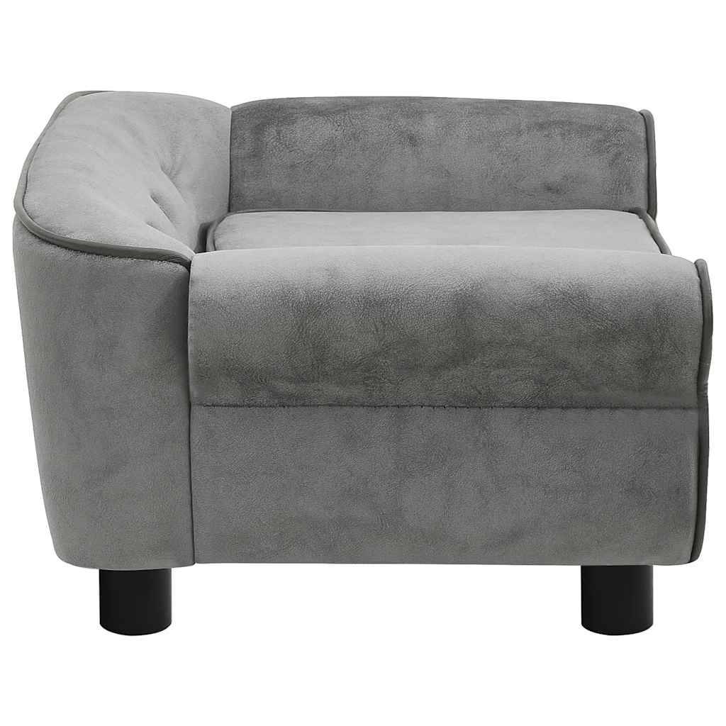 Vidaxl - Canapé pour chien Gris foncé 72x45x30 cm Peluche vidaXL 171039 - Imagen 8