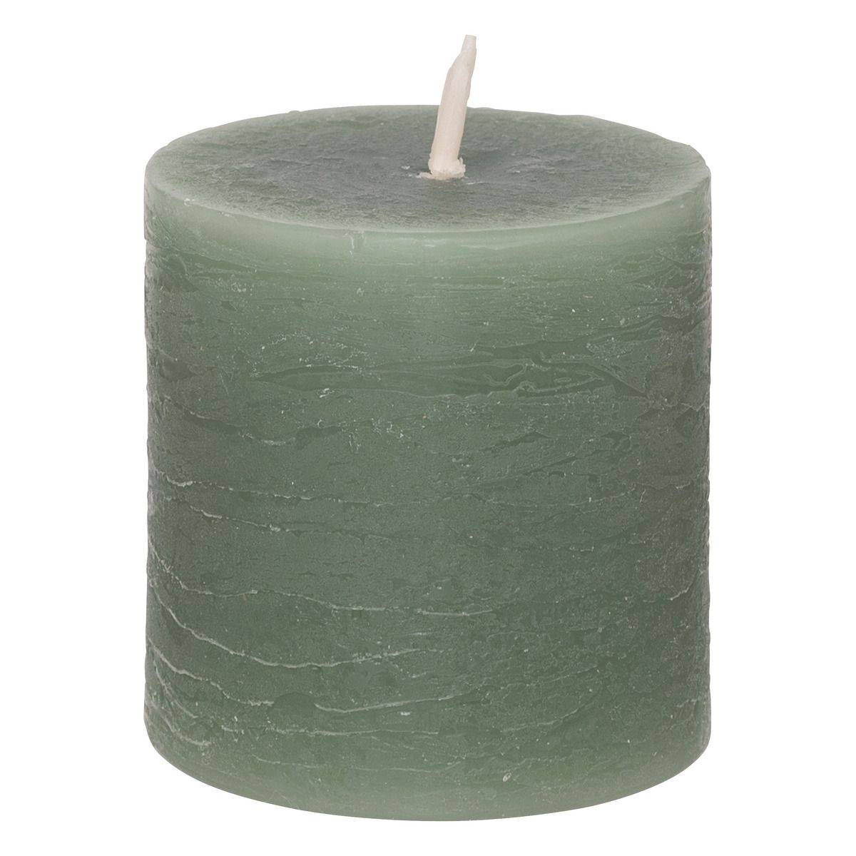 Lot de 4 Bougies décoratives Votive Rustique Vert Eucalyptus D 4.5 cm - Image 2