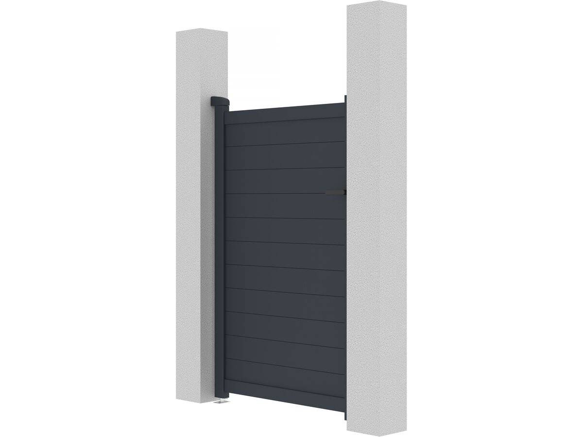 Portillon Aluminium "marc" - 101.2 X 155.9 Cm - Gris -habitat Et Jardin - Image 4