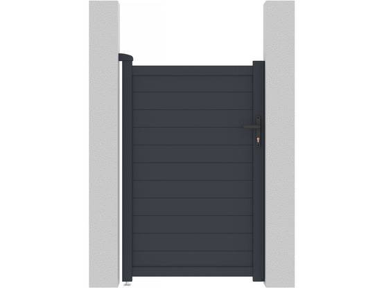 Portillon Aluminium "marc" - 101.2 X 155.9 Cm - Gris -habitat Et Jardin - Image 1