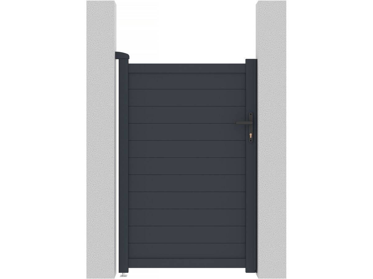 Portillon Aluminium "marc" - 101.2 X 155.9 Cm - Gris -habitat Et Jardin - Image 1
