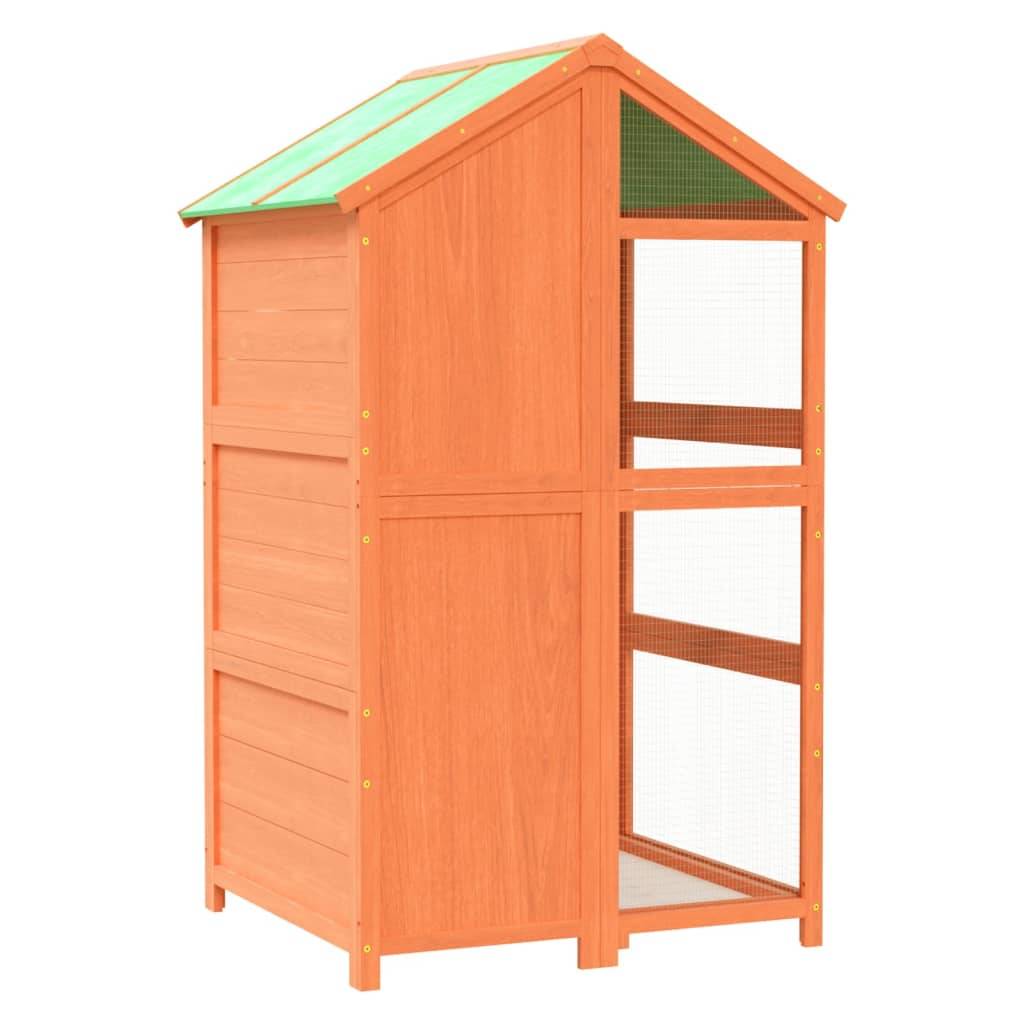 Grande volière d'extérieur en bois de pin massif pour jardin 152 cm – ComfortXL Pet Living - Image 6
