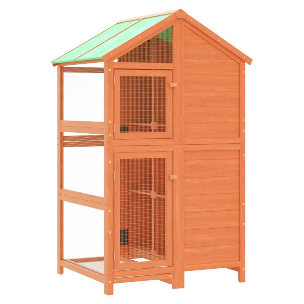 Grande volière d'extérieur en bois de pin massif pour jardin 152 cm – ComfortXL Pet Living - Image 2