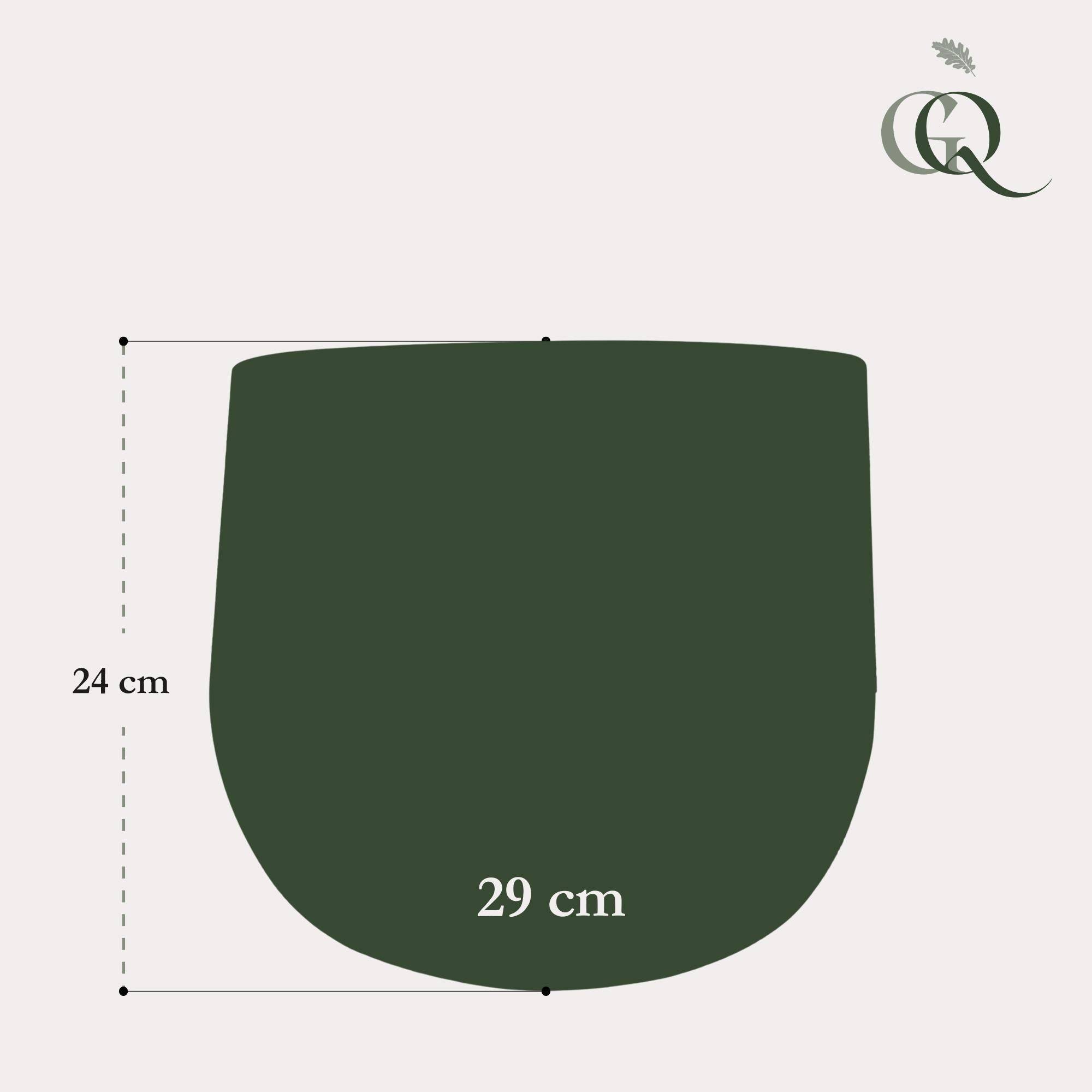 Pot Elisa vert vintage Ø29 cm- La Green Touch - Imagen 2