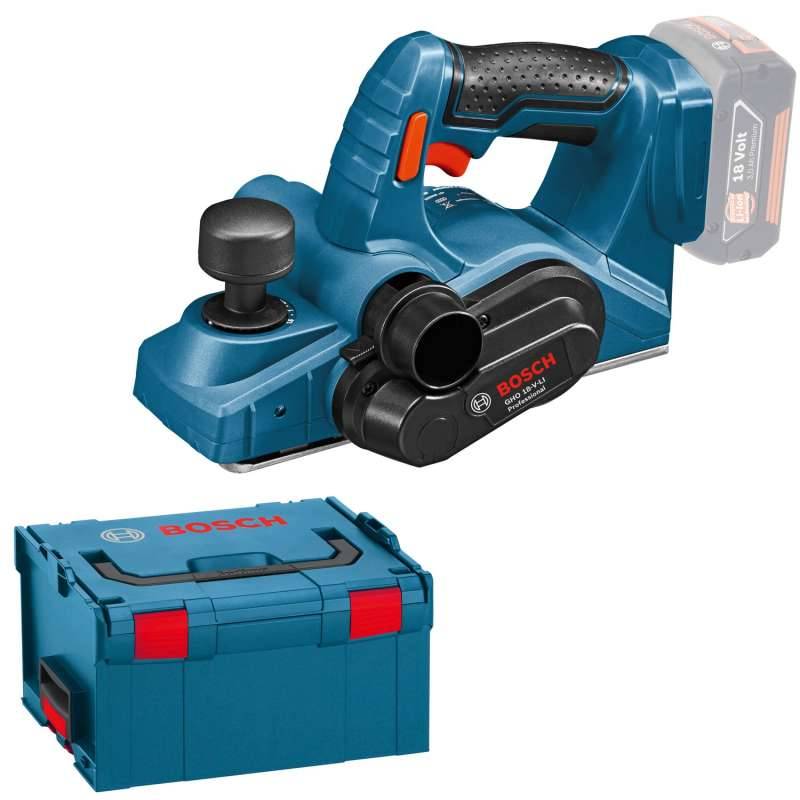 Bosch - Rabot sans fil GHO 18 V-LI - BOSCH -Sans chargeur ni batterie - L-Boxx - 06015A0300 - Imagen 1