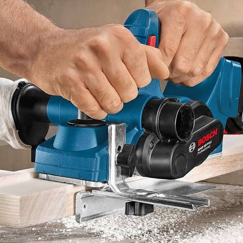 Bosch - Rabot sans fil GHO 18 V-LI - BOSCH -Sans chargeur ni batterie - L-Boxx - 06015A0300 - Imagen 4