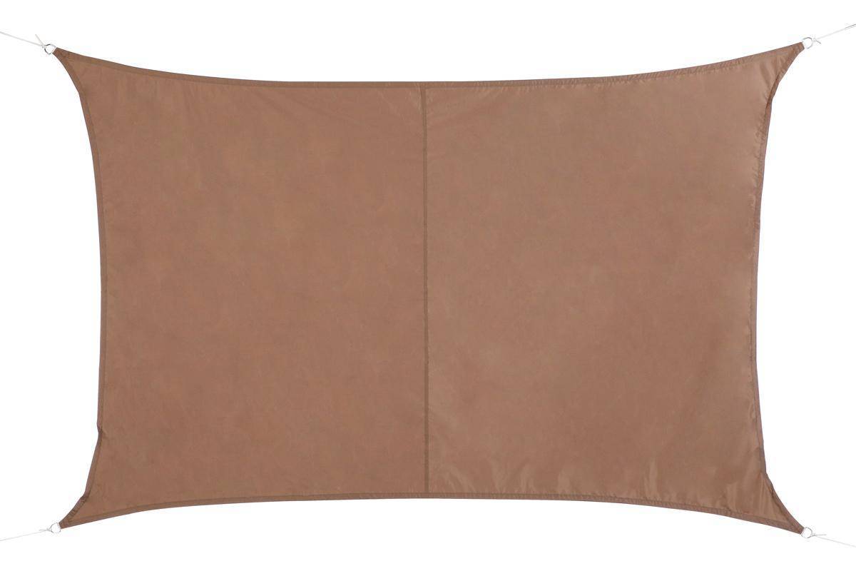 Hesperide - Voile d'ombrage rectangulaire "Curacao" taupe 3x2m en polyester Hespéride - Imagen 4