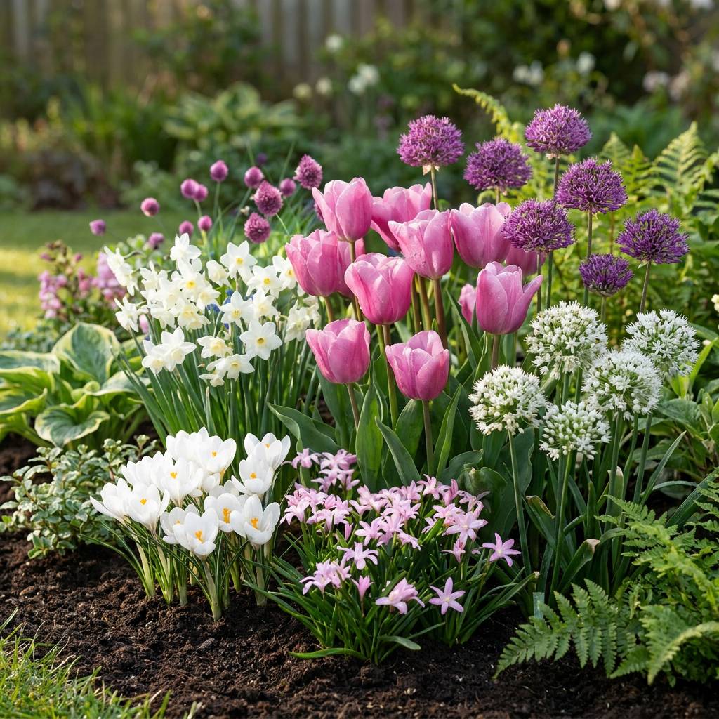 La Green Touch - Jardin de bulbes rose - 500 bulbes - calibre 10/12 - Image 2