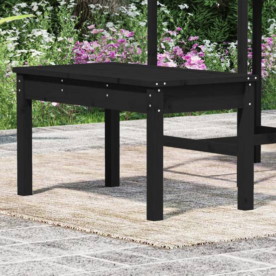 PANGIVO - Banc de jardin bois de pin noir 80 x 44 x 45 cm - PANGIVO - Image 3