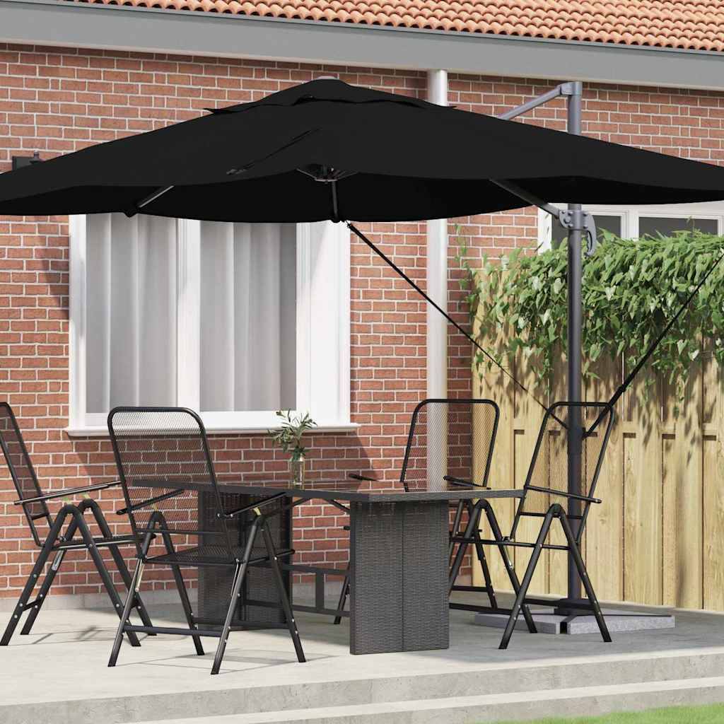 Maison Chic - Parasol de jardin | Parasol d'extérieur | Parasol Noir 351 x 250 x 260 cm Polyester et Aluminium Maison Chic - Image 2