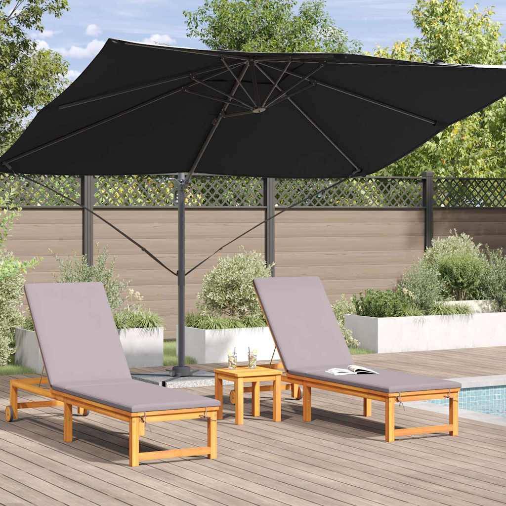 Maison Chic - Parasol de jardin | Parasol d'extérieur | Parasol Noir 351 x 250 x 260 cm Polyester et Aluminium Maison Chic - Image 4