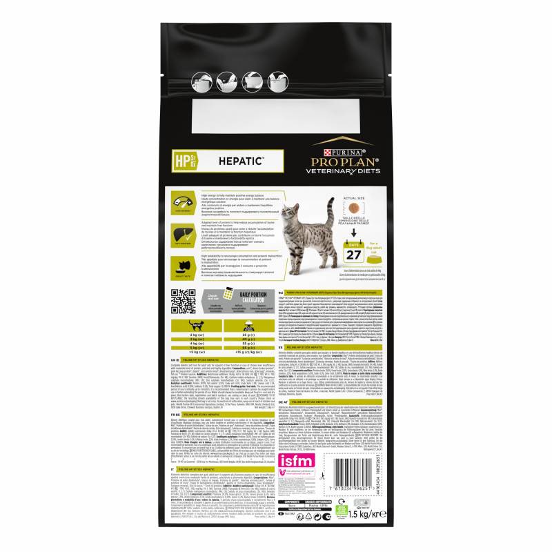 CROQUETTES CHAT VETERINARY DIETS HP ST/OX HEPATIC - PROPLAN 1,5 kg - Image 2