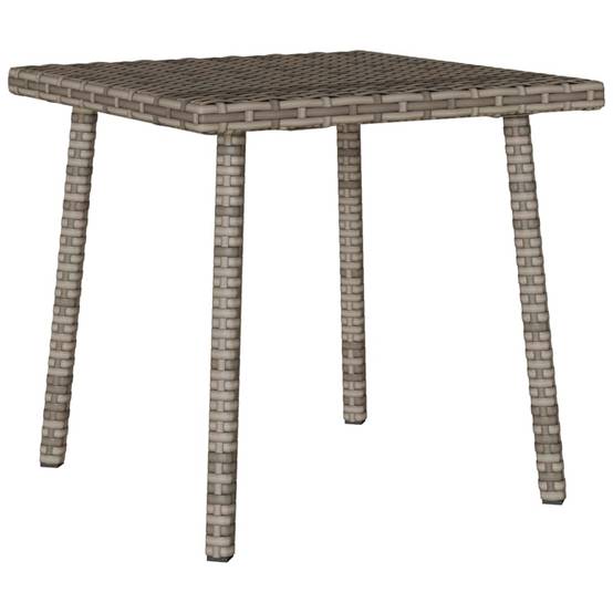 Table basse de jardin rectangulaire rotin gris 40 x 40 x 37 cm - PANGIVO - Image 6