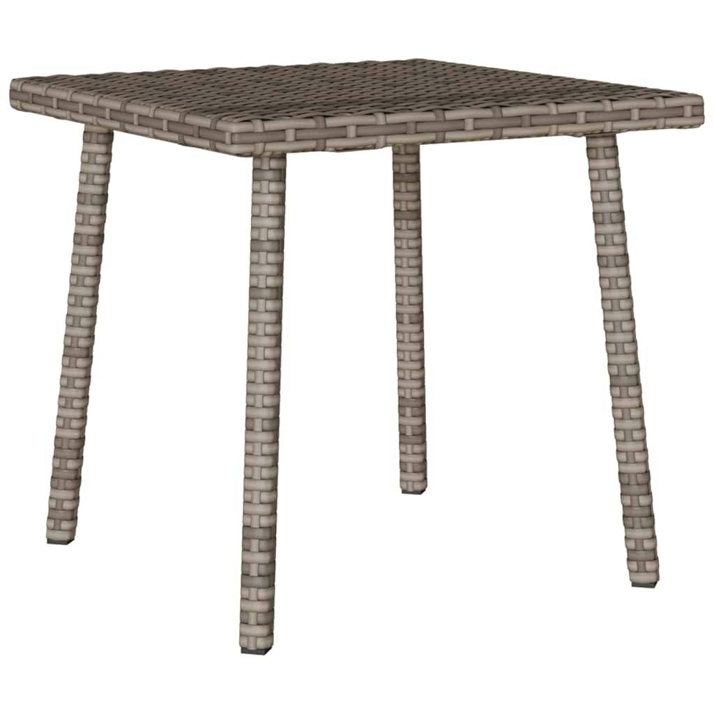 Table basse de jardin rectangulaire rotin gris 40 x 40 x 37 cm - PANGIVO - Image 6