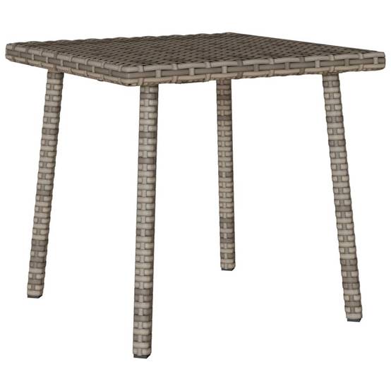 Table basse de jardin rectangulaire rotin gris 40 x 40 x 37 cm - PANGIVO - Image 2